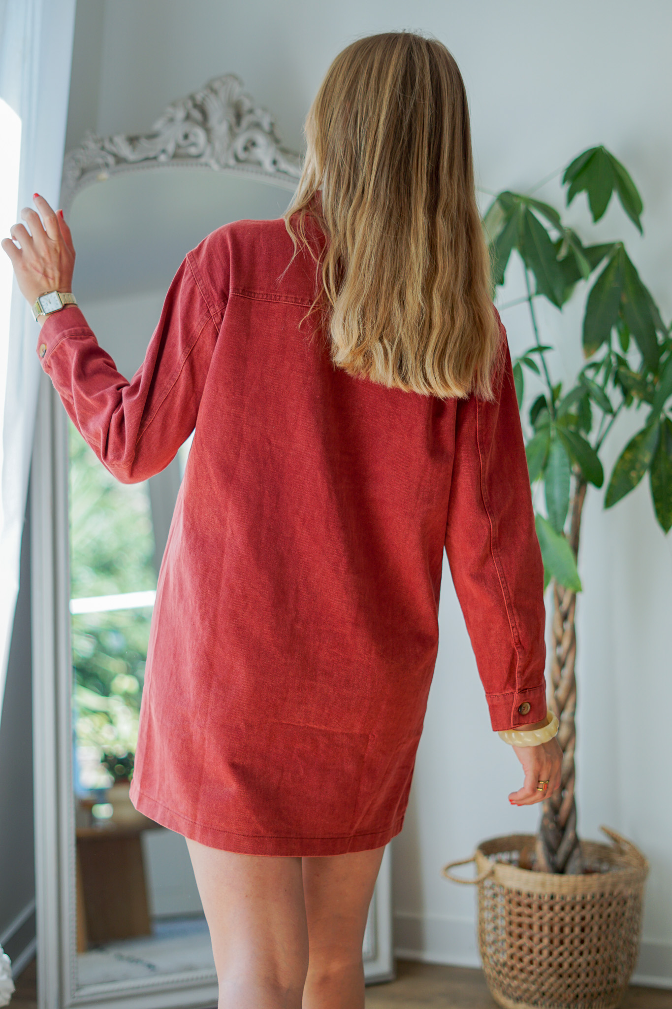 Robe Marthe - denim bordeaux – Image 5